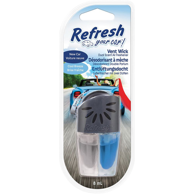 Refresh Your Car 301410700 Air freshener Oil Vent Wick New Car/Cool Breeze