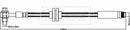 Borg & Beck Brake Hose  - BBH8568 fits CHEVOLET Aveo 06/11-12/15