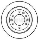 Borg & Beck Brake Disc Pair  - BBD4658 fits Kia Sedona II 06 -