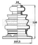 First Line Cv Joint Boot Kit  - FCB6185 fits VAG A4