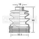 First Line Cv Joint Boot Kit Part No -FCB2655