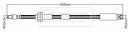 Borg & Beck Brake Hose  - BBH8767 fits Ypsilon(312_),Panda(312_,319_)