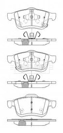 Borg & Beck Front Brake Pad Set - BBP2529 fits Fiat 500L 1.4 09/12-