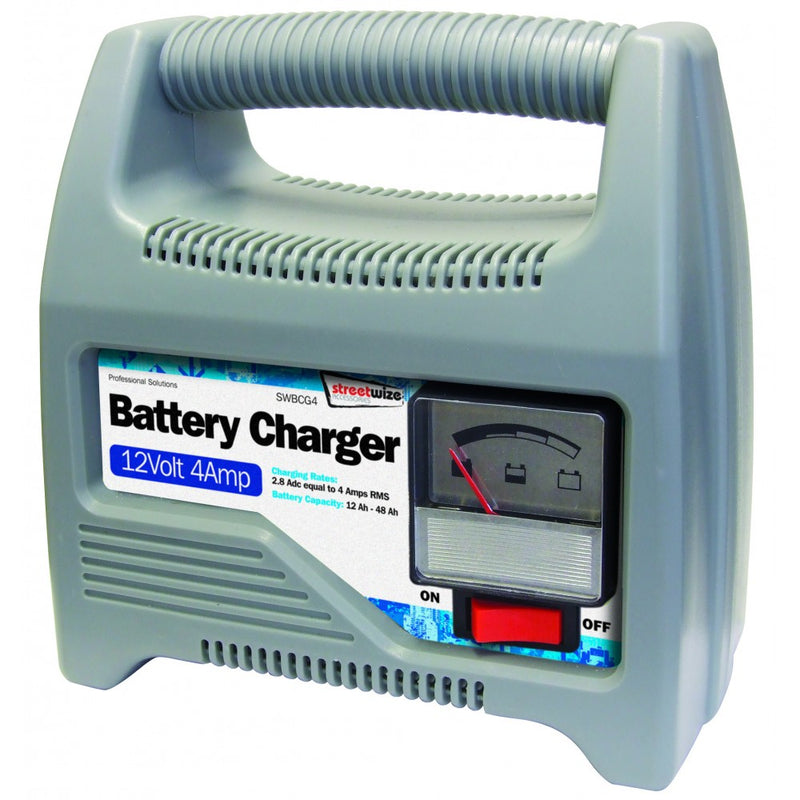 Streetwize SWBCG4 12V 4Amp Battery Charger