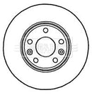 Borg & Beck Brake Disc Pair  - BBD4780 fits Renault Laguna 2.0, 2.0dCi 07-