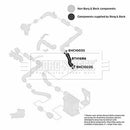 Borg & Beck Turbo Hose  - BTH1686 fits VAG Golf 1.9D