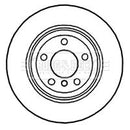 Borg & Beck Brake Disc Pair  - BBD4726 fits BMW X5 07-