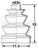 First Line Cv Joint Boot Kit  - FCB6284 fits Mazda 323 F