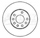 Key Parts Brake Disc Pair  - KBD4436 fits Vauxhall Astra, Zafira Turbo 0