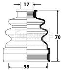 Borg & Beck Cv Joint Boot Kit Part No -BCB2382