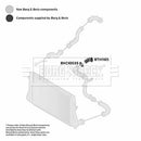 Borg & Beck Turbo Hose  - BTH1165 fits VAG A3,TT,Leon,Yeti,Eos 05-
