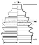First Line Cv Joint Boot Kit  - FCB6205 fits VAG Passat, A4, A5