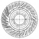 Borg & Beck Brake Disc Single  - BBD6207S fits 911 (991) 3.8 Carrera 4S 12-