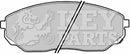 Key Parts Brake Pad Set - KBP1874 fits Kia Sorento 02-