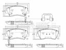 Borg & Beck Brake Pad Set Front -BBP2658