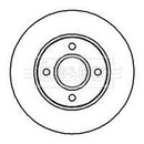 Borg & Beck Brake Disc Pair  - BBD4983 fits Ford mondeo,cougar 93-00