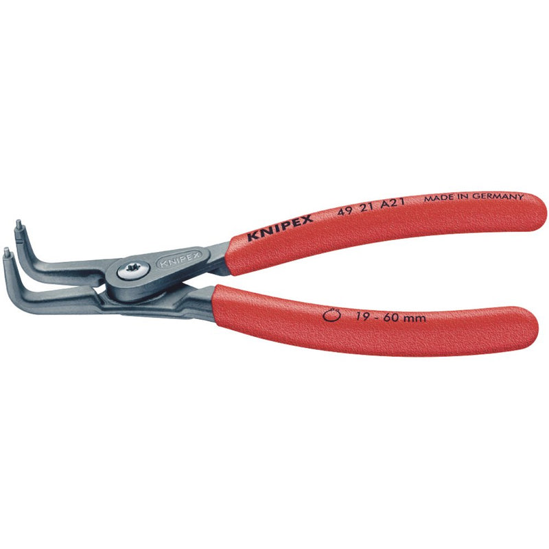 Knipex 49 21 A21 90° External Straight Tip Circlip Pliers 19 60mm Capacity 165mm