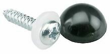Brand New Black Dome Number Plate Screws Pack of 100