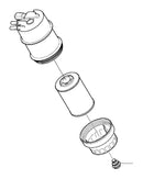 Genuine Volvo Fuel Filter Insert - 32242188
