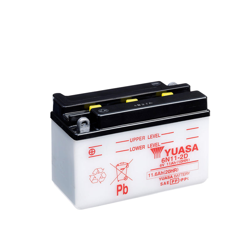 6N11-2D (DC) 6V Yuasa Conventional Battery (5470978703513)