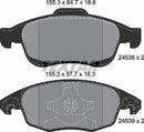 Citroën Ds Peugeot, Brake Pad Set - Textar 2453801
