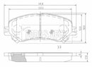 Borg & Beck Front Brake Pad Set - BBP2596 fits Renault Megane IV 1.6dCi11/15-