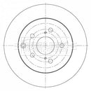 Borg & Beck Brake Disc Pair  - BBD5372 fits Toyota Prius Plus 1.8h 03/12-