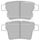 Borg & Beck Rear Brake Pad Set - BBP2431 fits Proton GEN-2 09/04-