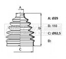 First Line Cv Joint Boot Kit  - FCB6380 fits Toyota Auris, Corolla Verso