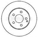 Borg & Beck Brake Disc Pair  - BBD4355 fits Mercedes E200/220/240 02-