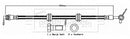 Borg & Beck Brake Hose  - BBH8735 fits RANGE ROVER IV L405 2012>