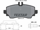 Mercedes-Benz, Brake Pad Set - Textar 2307004
