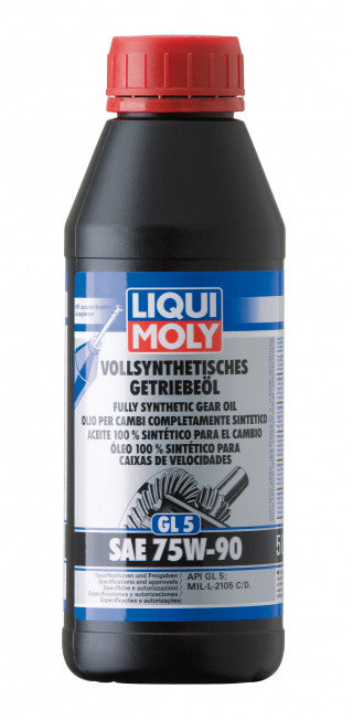 Liqui Moly - Fully Synthetic Gear Oil (GL5) SAE 75W-90  1l