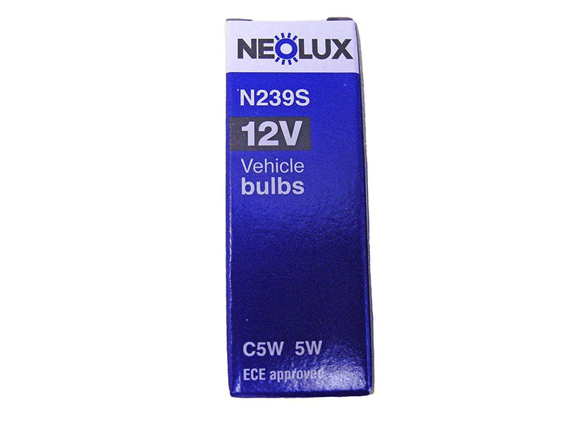 Neolux N239S 12v 5w SV8.5-8 36mm (239) Single box
