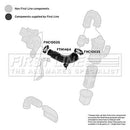 First Line Air Filter Hose  - FTH1464 fits Fiat Doblo 05- 1.9JTD