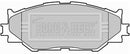 Borg & Beck Front Brake Pad Set -BBP1993