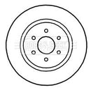 Borg & Beck Brake Disc Pair  - BBD5145 fits Nissan Navara, Pathfinder 05 -