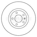 Borg & Beck Brake Disc Pair  - BBD4243 fits Audi A4, A6, Passat 2000-