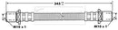 Borg & Beck Brake Hose  - BBH7273 fits Toy Hi Lux,Camry,VAG Taro