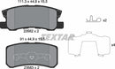 Chrysler Citroën Dodge Jeep Mitsubishi Peugeot, Brake Pad Set - Textar 2358202