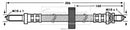 Borg & Beck Brake Hose Part No -BBH6142