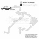 Borg & Beck Turbo Hose  - BTH1283 fits Ren Kangoo 1.5DCi X61 08-