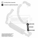 Borg & Beck Turbo Hose  - BTH1300 fits Ford Fiesta 1.4TDCI 02-