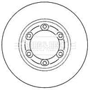 Borg & Beck Brake Disc Pair  - BBD4758 fits Isuzu D-MAX 2.5Di 03-