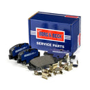 Borg & Beck Rear Brake Pad Set - BBP2056 fits Toyota Auris 07-