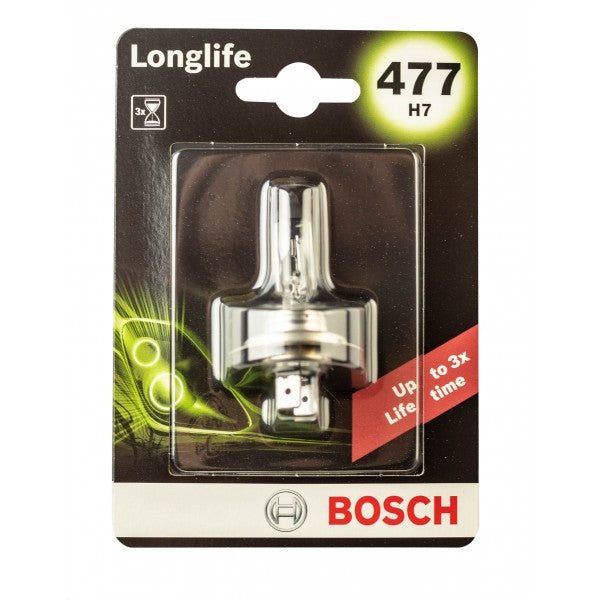 Bosch Longlife 477 H7 12V 55W Px26D (X1) Part No - 1987301632