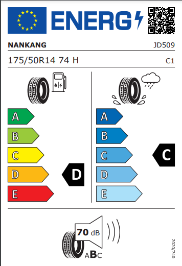 Nankang 175 50 14 74H NS20 tyre