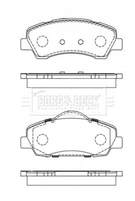 Borg & Beck Front Brake Pad Set -BBP2442