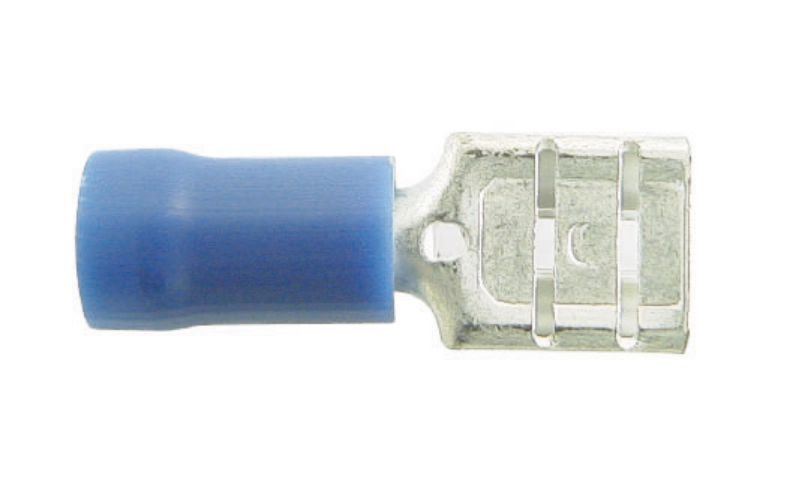 Pearl PWN782 Wiring Connectors - Blue - Slide-On 250 - 6.3Mm - Pack of 25