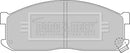 Borg & Beck Brake Pad Set - BBP1536 fits Mazda E Series 84-09/99